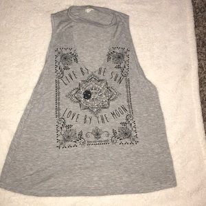 Live by the sun love by moon tank top